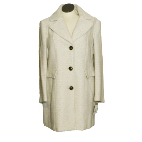 Gallery $198 Women's Oatmeal Tweed Coat Jacket Sz 1X NWT!